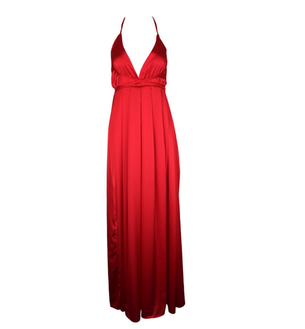Fashion Sling V-neck halter dress – wensoal