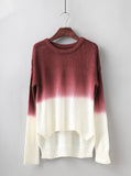 Fashion long-sleeved knit sweater