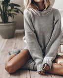 Casual Fashion Loose Round Neck Long Sleeve Sweater