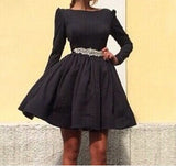 Fashion Long-Sleeved Dress