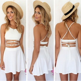 Sexy Sling Two-Piece Halter Dress