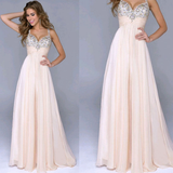 Sweet Chiffon Sequined V-Neck Sling Princess Dress