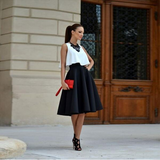 Fashion solid color skirts