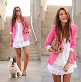 Slim Candy Color Small Suit Jacket