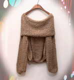 Loose Long-Sleeved Knit Sweater