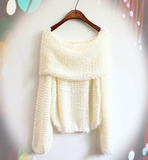 Loose Long-Sleeved Knit Sweater