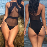 Sexy tight-fitting leotard swimsuit