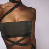 Sexy bandage two-piece swimsuit