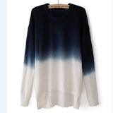 Fashion long-sleeved knit sweater