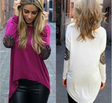 Loose Long-Sleeved Round Neck T-Shirt