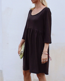 Fashion round neck dress