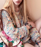 Rainbow Loose Knit Sweater