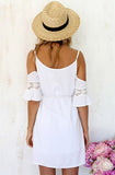 Fashion White Lace Dress