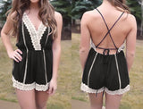 Fashion Lace Strapless Jumpsuit