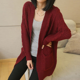 Retro Loose Long-Sleeved Cardigan Sweater Coat