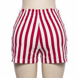 Casual Pants Summer Hot Sale Women's Fashion Stripes High Waist Hip Up Shorts